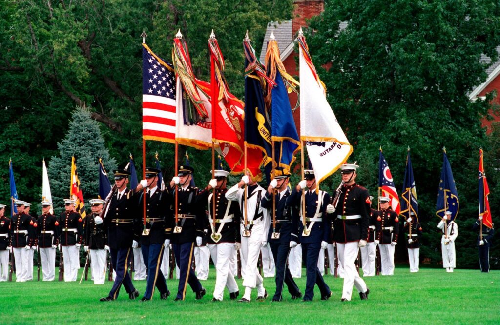 American & Branch Flags